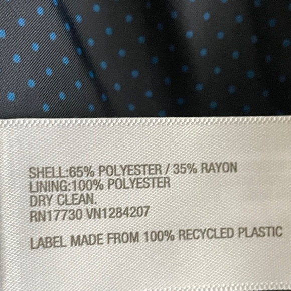 Cat & Jack 12 navy blue blazer. Polka dot inside. Exc cond - Picture 10 of 11